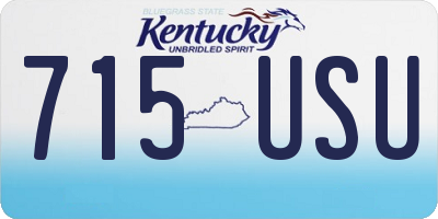 KY license plate 715USU