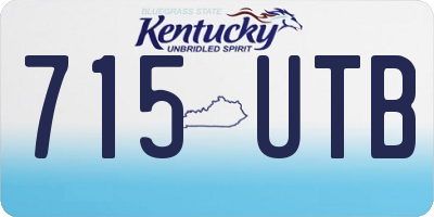 KY license plate 715UTB