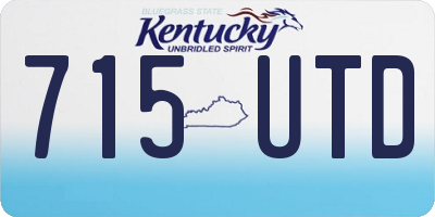 KY license plate 715UTD