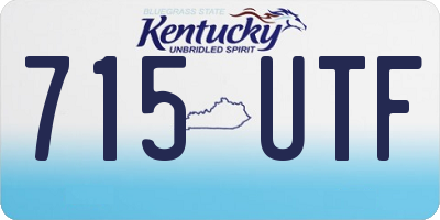 KY license plate 715UTF