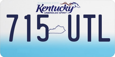 KY license plate 715UTL