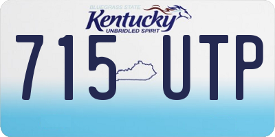 KY license plate 715UTP