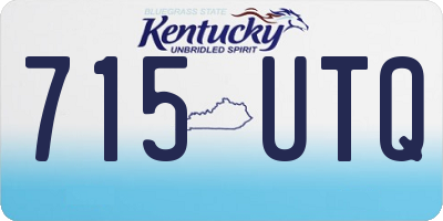 KY license plate 715UTQ