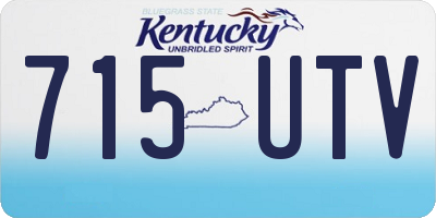 KY license plate 715UTV