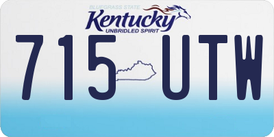 KY license plate 715UTW
