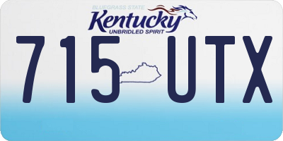 KY license plate 715UTX