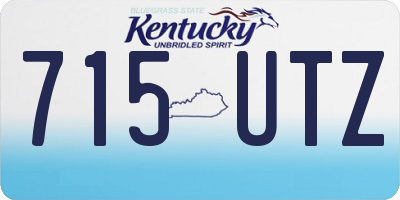 KY license plate 715UTZ