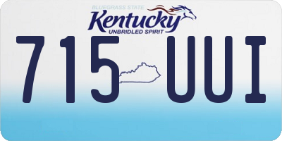 KY license plate 715UUI
