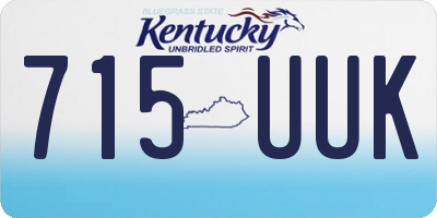 KY license plate 715UUK