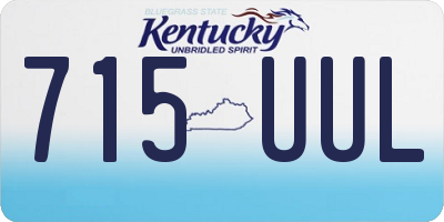 KY license plate 715UUL