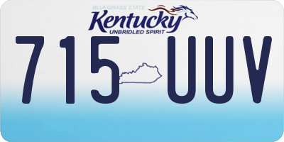 KY license plate 715UUV