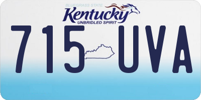 KY license plate 715UVA