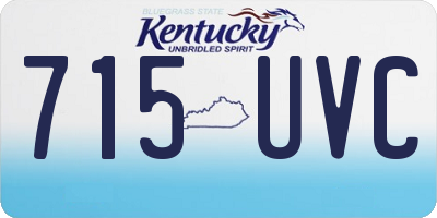 KY license plate 715UVC