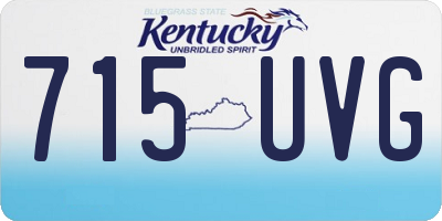 KY license plate 715UVG