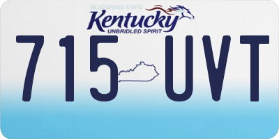 KY license plate 715UVT