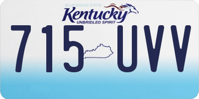 KY license plate 715UVV