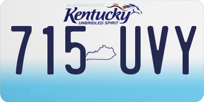 KY license plate 715UVY
