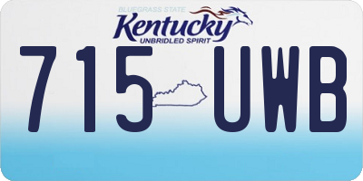 KY license plate 715UWB