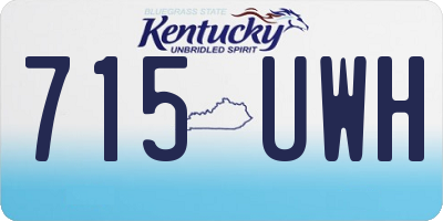 KY license plate 715UWH