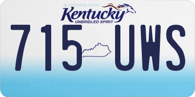 KY license plate 715UWS