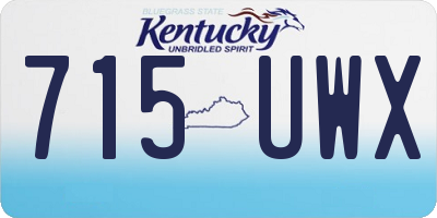 KY license plate 715UWX
