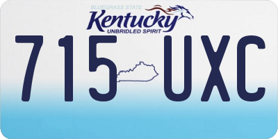 KY license plate 715UXC