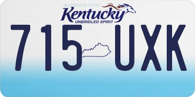 KY license plate 715UXK