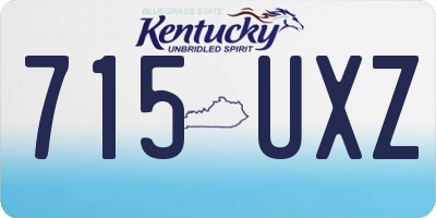 KY license plate 715UXZ