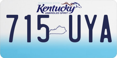 KY license plate 715UYA