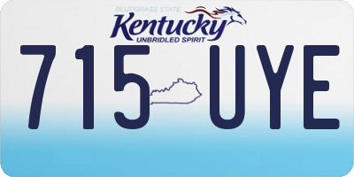 KY license plate 715UYE