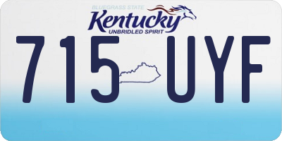 KY license plate 715UYF