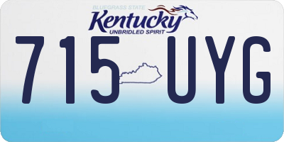 KY license plate 715UYG