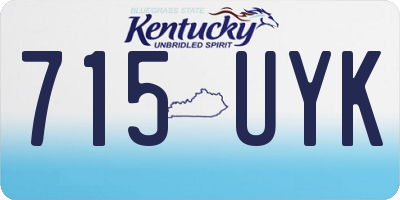 KY license plate 715UYK