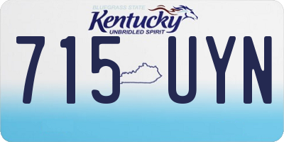 KY license plate 715UYN