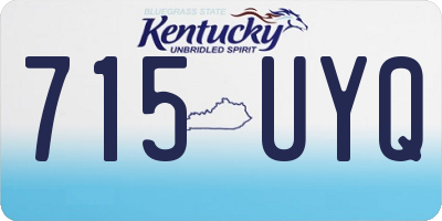 KY license plate 715UYQ