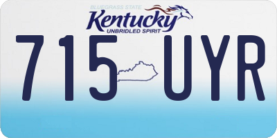 KY license plate 715UYR