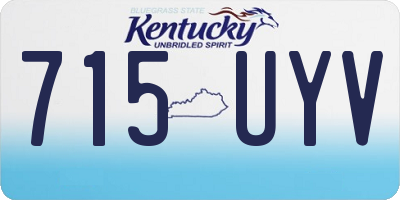 KY license plate 715UYV