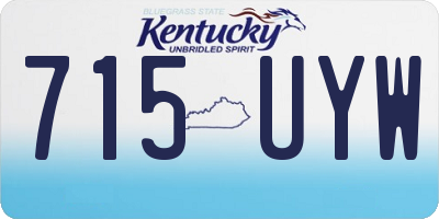 KY license plate 715UYW