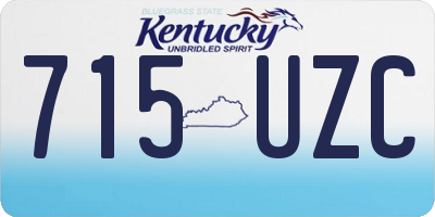 KY license plate 715UZC