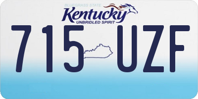 KY license plate 715UZF