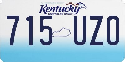 KY license plate 715UZO