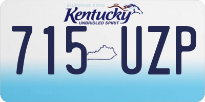 KY license plate 715UZP