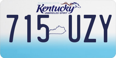 KY license plate 715UZY