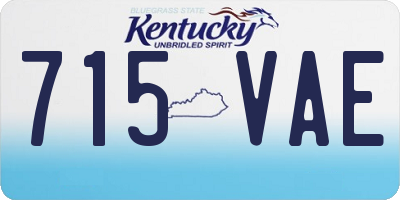 KY license plate 715VAE