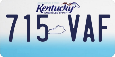 KY license plate 715VAF