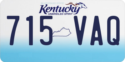 KY license plate 715VAQ