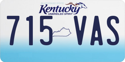 KY license plate 715VAS