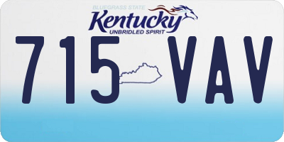 KY license plate 715VAV