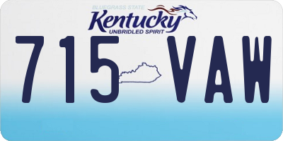 KY license plate 715VAW