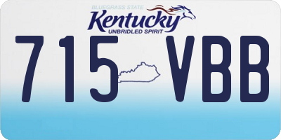 KY license plate 715VBB